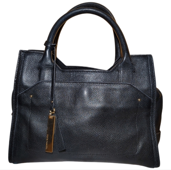 Vince Camuto Handbags - Vince Camuto Pebble Leather Black Handbag